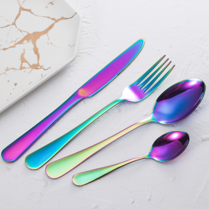 Gold Plated Stainless Steel Cutlery Set - Set of Four