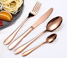 Gold Plated Stainless Steel Cutlery Set - Set of Four
