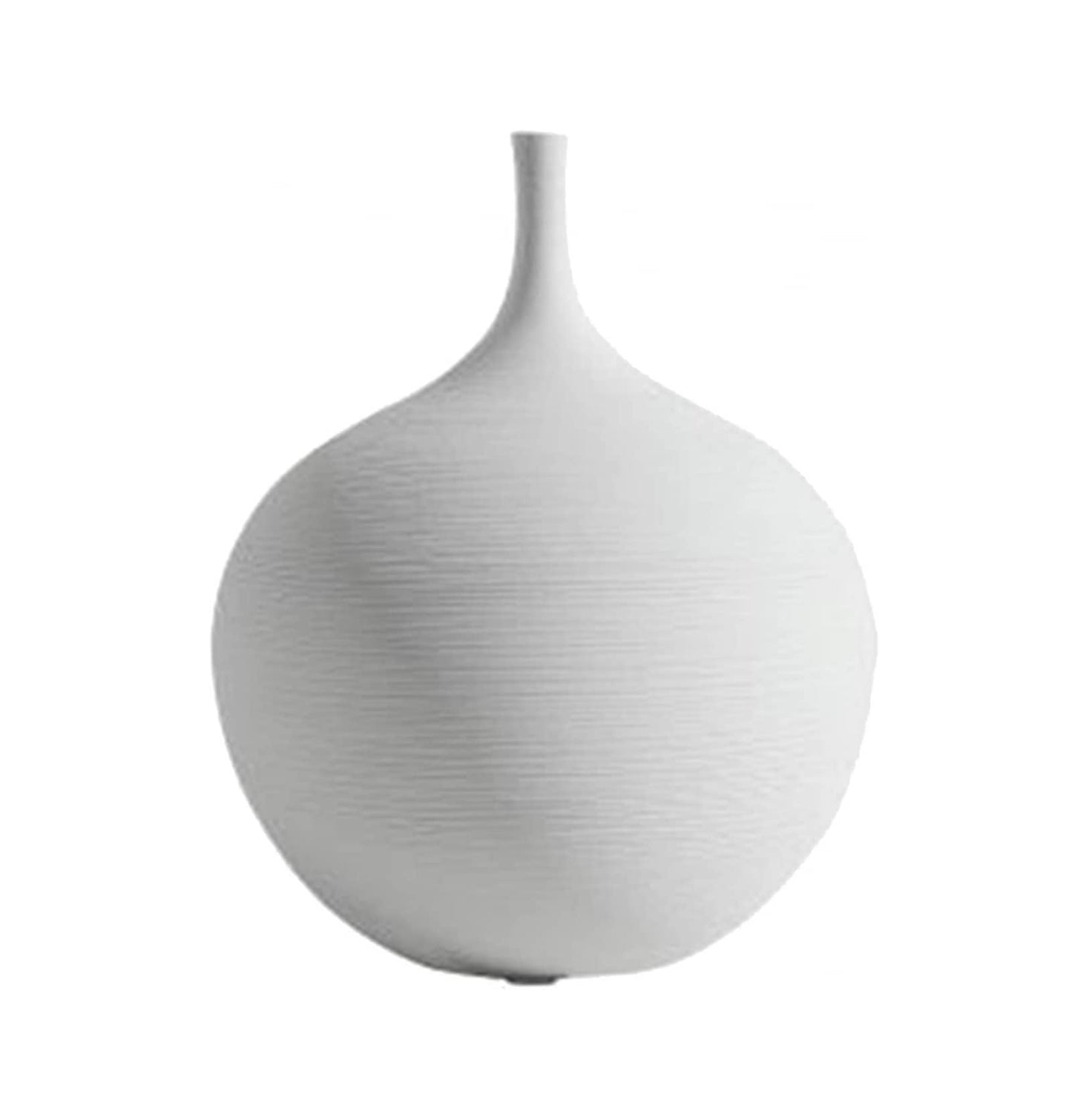 Flower Décor Ceramic White Tall Vase - Home Shopping List