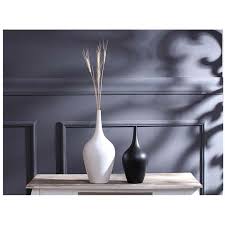 Flower Décor Ceramic White Tall Vase - Home Shopping List