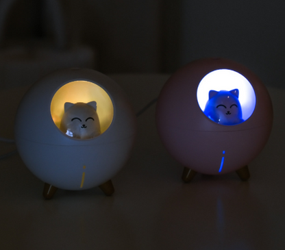 Planet Cat Night Light Humidifier - USB Powered