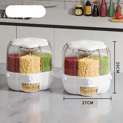 Large Food Storage Container 360 Rotating