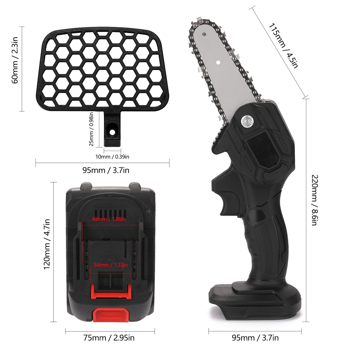 Electric Chainsaw Handheld Electric Pruning Saw