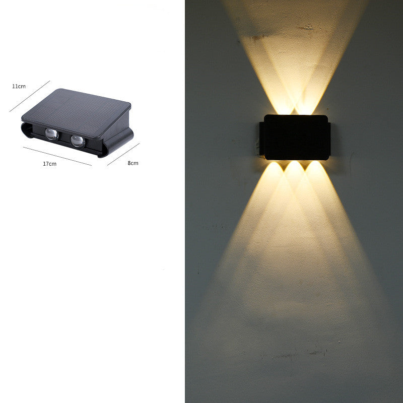 Solar Outdoor Wall Lamp - Waterproof Corridor Lighting