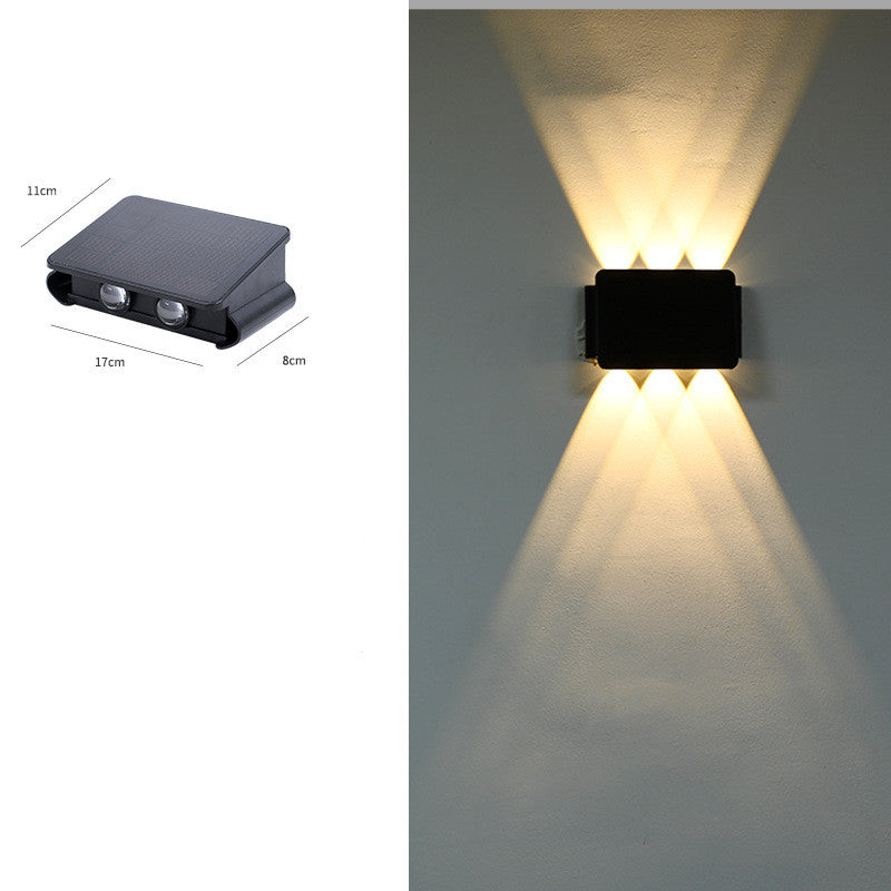 Solar Outdoor Wall Lamp - Waterproof Corridor Lighting