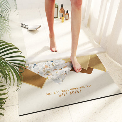 Non-Slip Diatom Mud Mat - Bathroom Absorbent